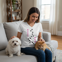 Load image into Gallery viewer, BEST (PAWS) MOM - Premium V-Neck T-shirt Pet Merch