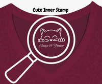 Load image into Gallery viewer, Just a GIRL Who Loves Cats - Premium V-Neck T-shirt