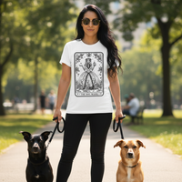 Load image into Gallery viewer, THE DOG MAMA (Tarot Card) T-shirt | Gildan® 5000 - Pet Merch