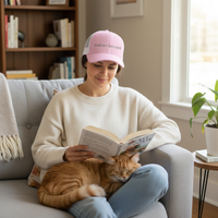 Load image into Gallery viewer, Cats+Books - Adult 6-Panel Trucker Cap | Flexfit 6511